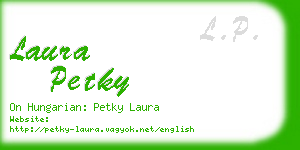 laura petky business card